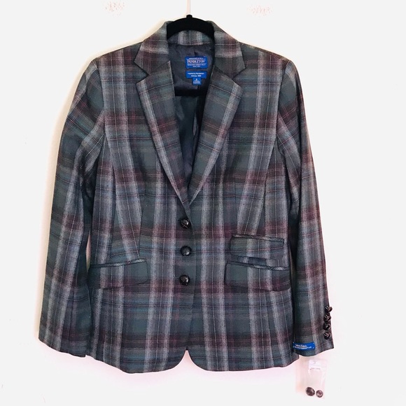 Pendleton Jackets & Blazers - Pendleton Virgin Wool Plaid Blazer NWT 8